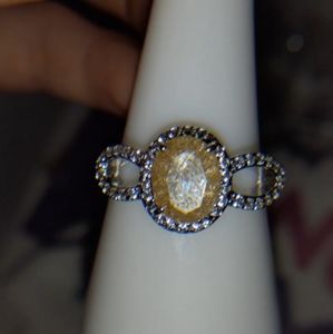 Champagne ice crystal and white topaz